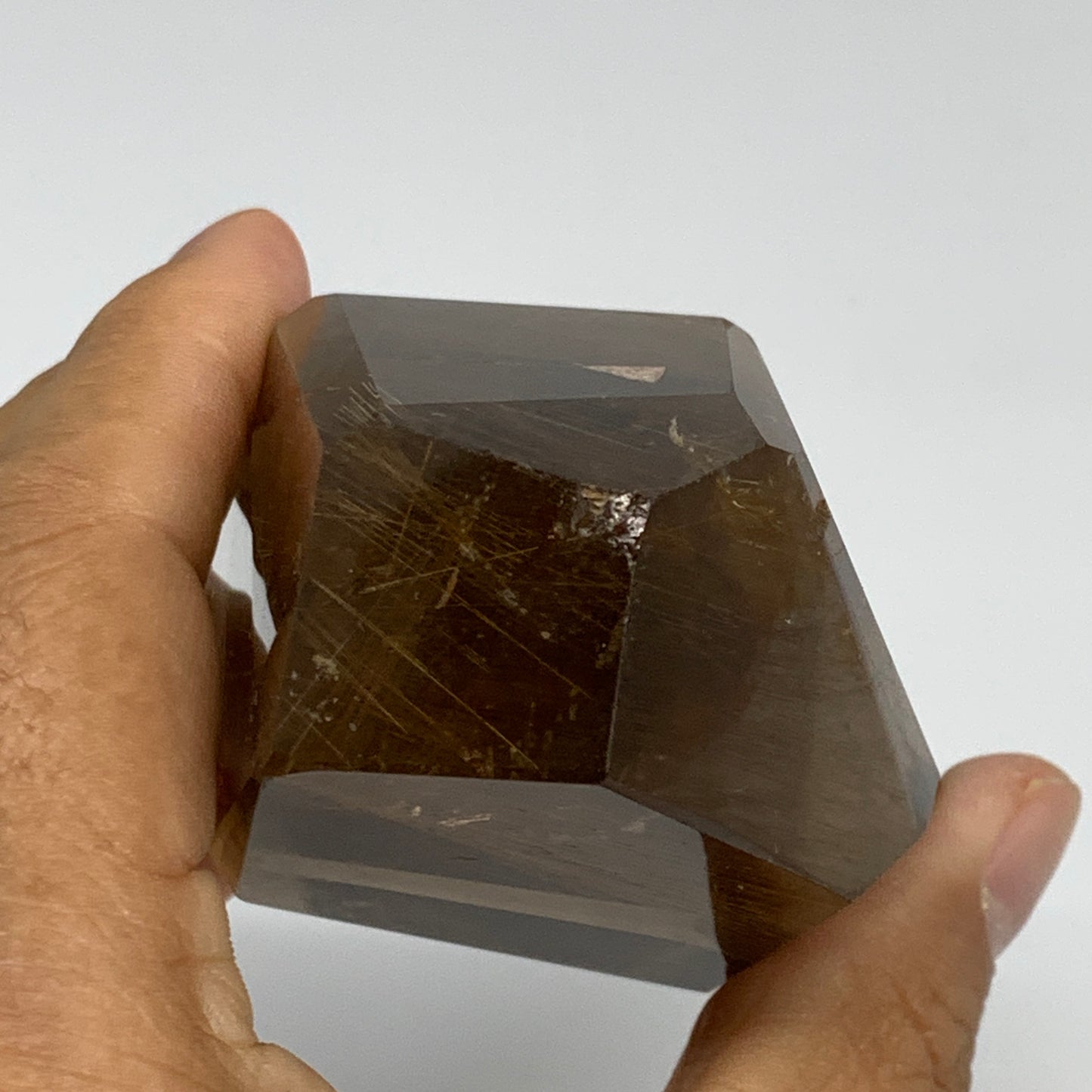 288.5g, 3"x2.3"x1.6", Natural Golden Rutile Quartz Crystal Chunk from Brazil,B27