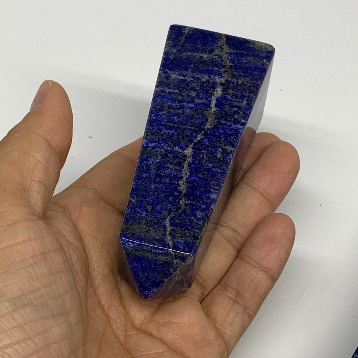 2.7 lbs, 3.7" - 4.8", 5pcs, Natural Lapis Lazuli Towers, Obelisks, B30512
