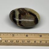 113g, 2.4"x1.8"x1.2", Septarian Nodule Palm-Stone Polished Reiki, B28216