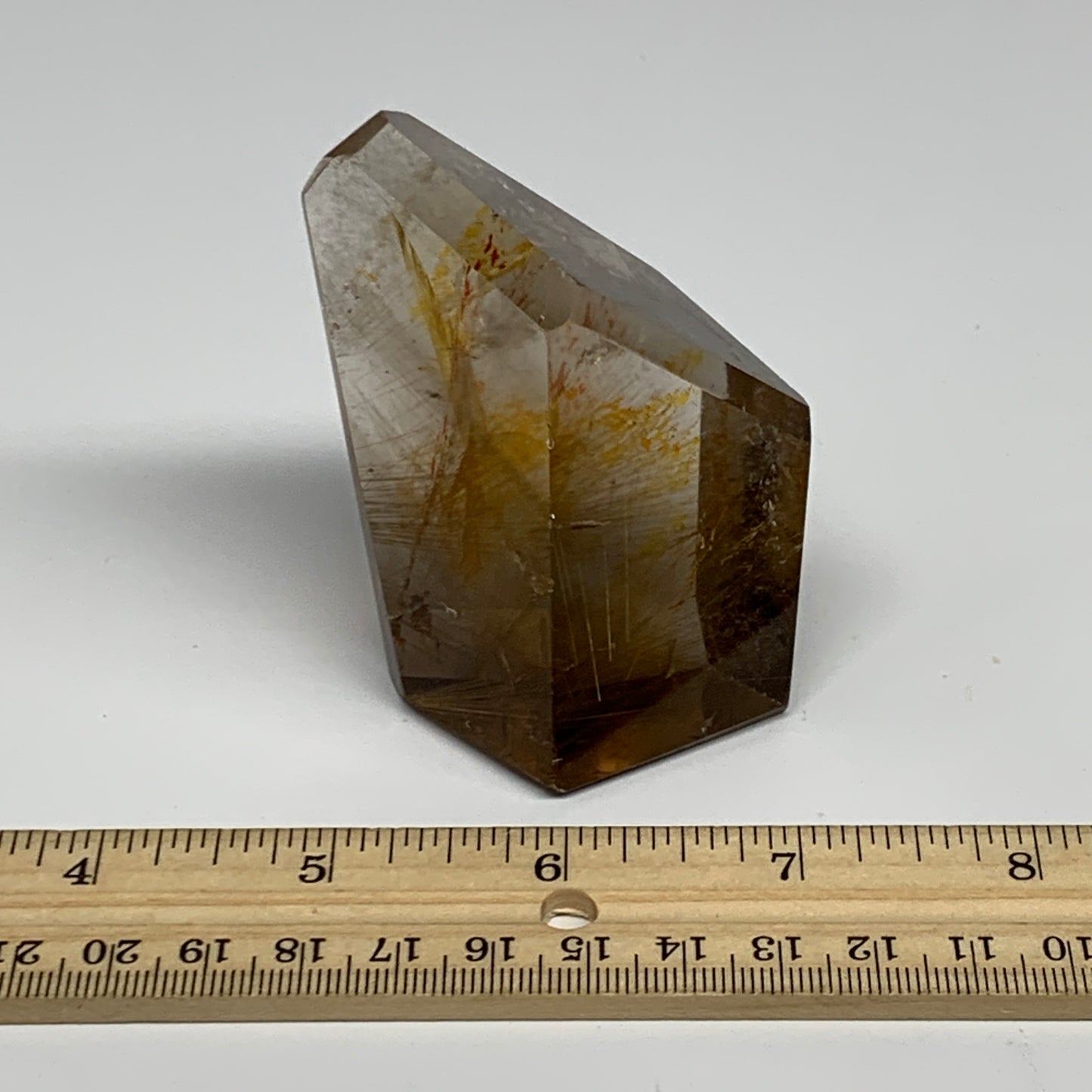 169.2g, 2.7"x2.1"x1.6", Natural Golden Rutile Quartz Crystal Chunk from Brazil,B