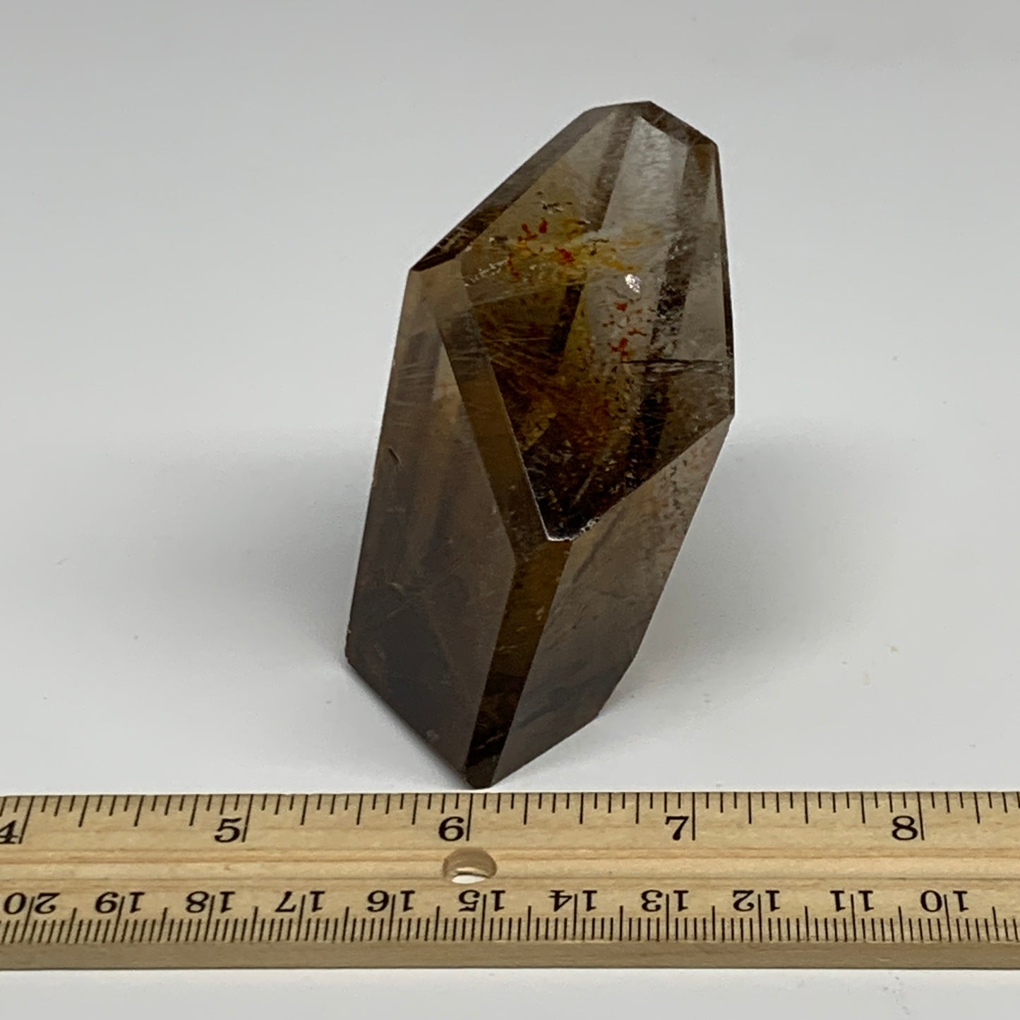 169.2g, 2.7"x2.1"x1.6", Natural Golden Rutile Quartz Crystal Chunk from Brazil,B