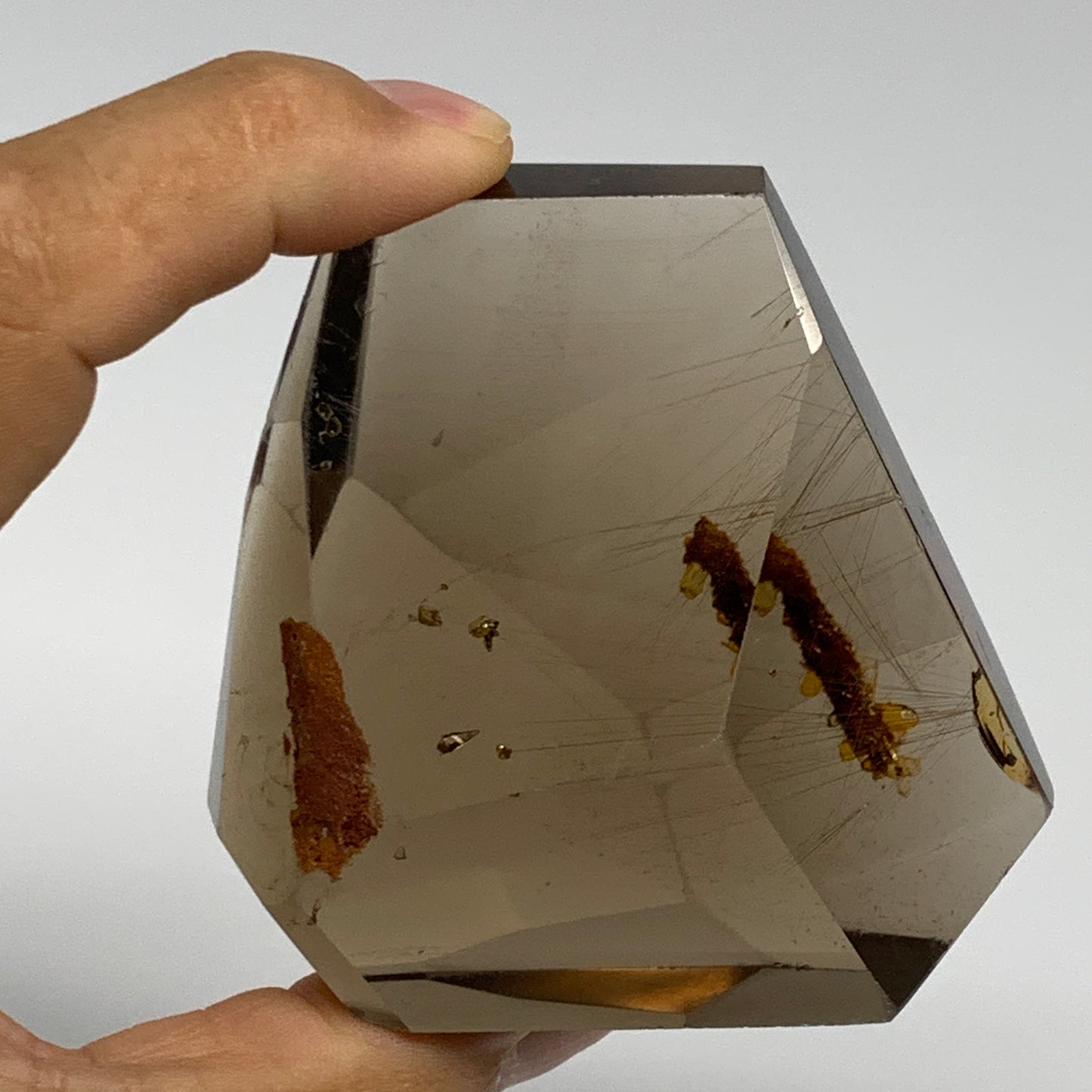 194.8g, 2.5"x2.7"x1.3", Natural Rutile Quartz Crystal Chunk from Brazil , B27476