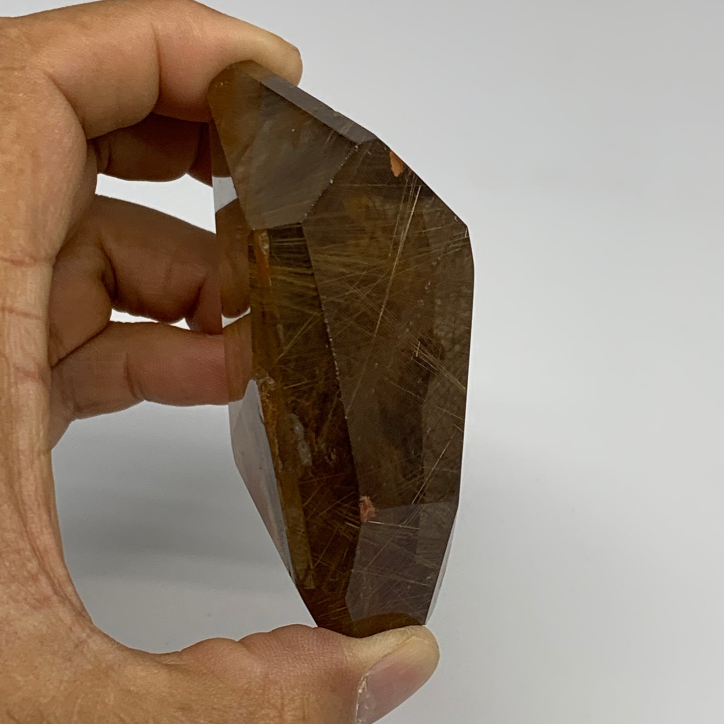 245.9g, 2.8"x3"x1.3", Natural Rutile Quartz Crystal Chunk from Brazil , B27477