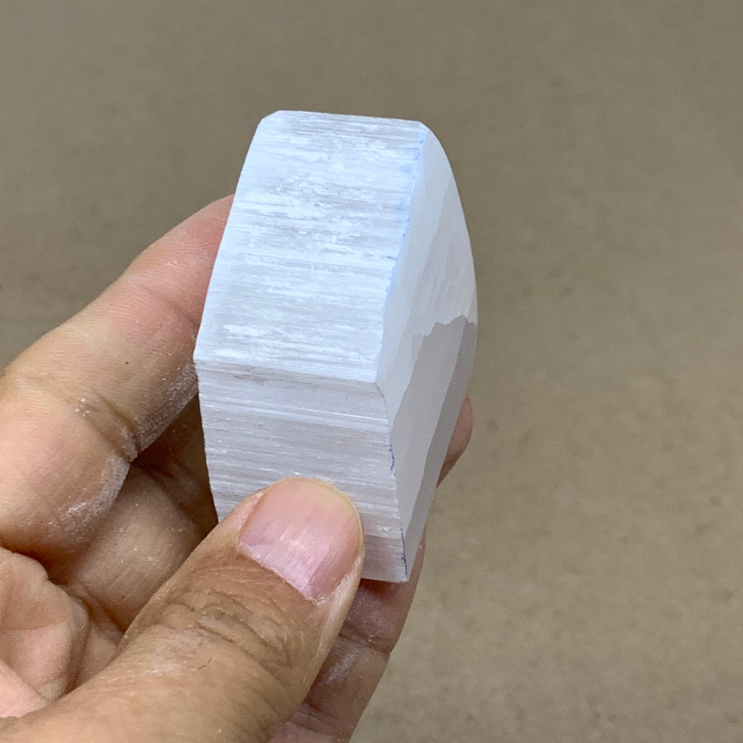 0.33 lbs, 2.3"-2.4", 2pcs, Natural Clear Selenite Crystal Slab Gemstone, B36930