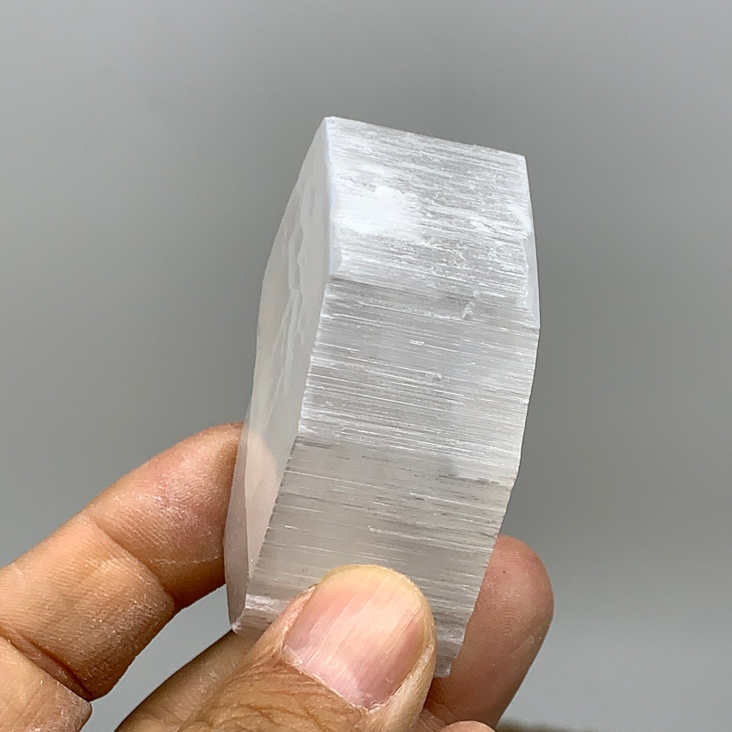 0.33 lbs, 2.3"-2.4", 2pcs, Natural Clear Selenite Crystal Slab Gemstone, B36930