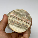 258g, 3.7"x2.4" Natural Green Onyx Cup Gemstone from Afghanistan, B31992