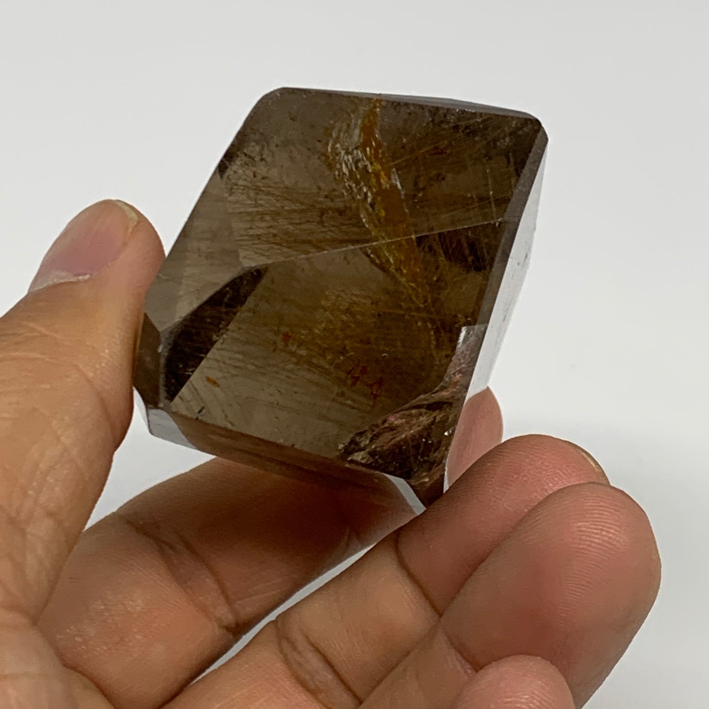 123.2g, 2"x1.4"x1.3", Natural Golden Rutile Quartz Crystal Chunk from Brazil , B