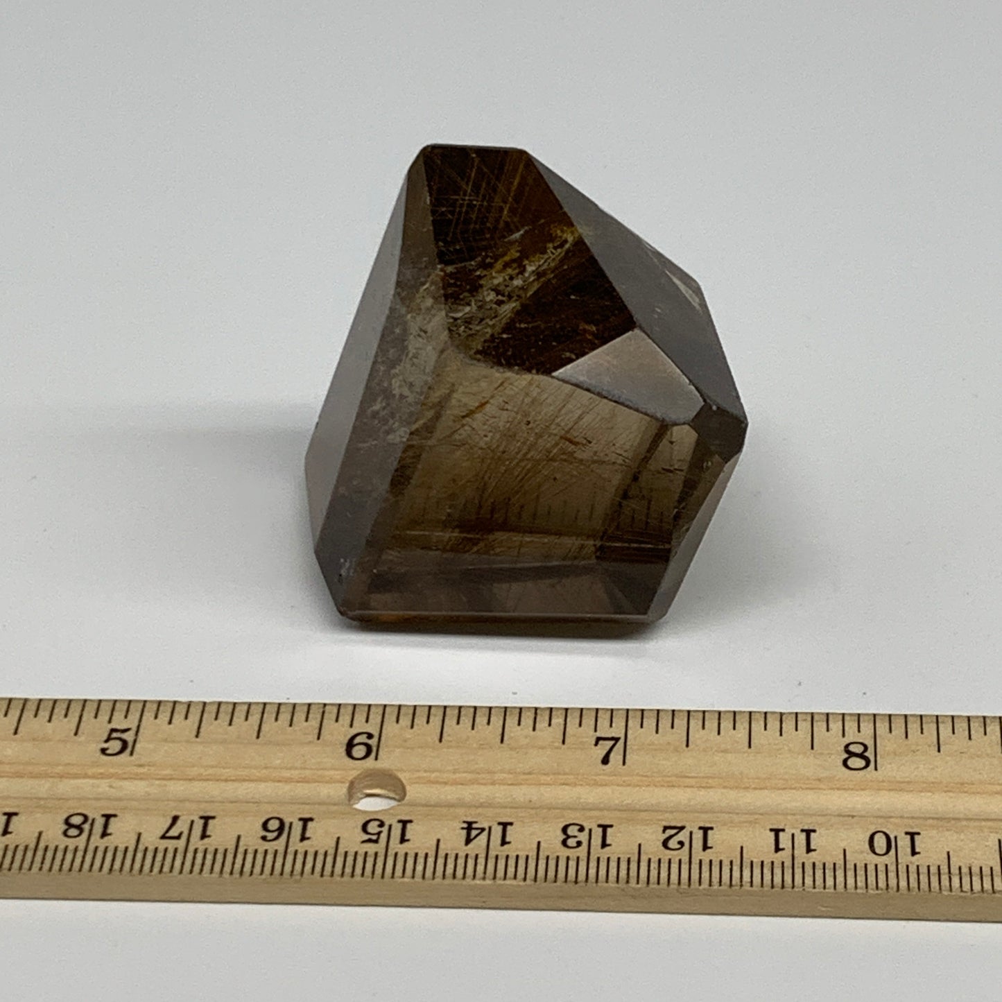 123.2g, 2"x1.4"x1.3", Natural Golden Rutile Quartz Crystal Chunk from Brazil , B