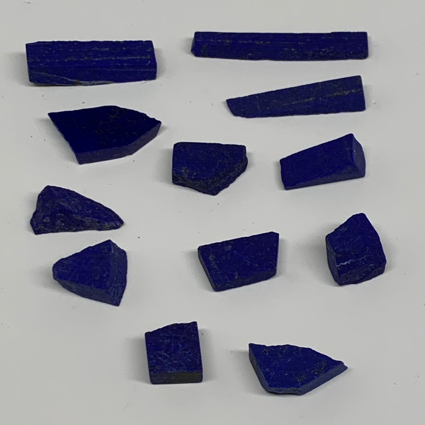54.8g, 0.4"-2.1', 12pcs, High Grade Natural Rough Lapis Lazuli @Afghanistan,B326