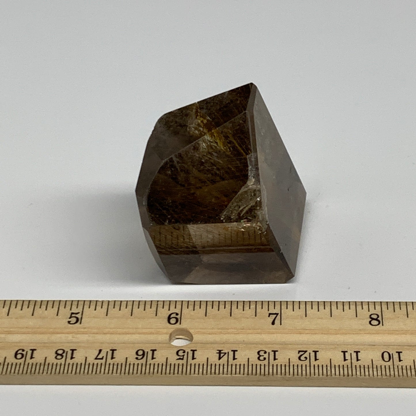 123.2g, 2"x1.4"x1.3", Natural Golden Rutile Quartz Crystal Chunk from Brazil , B