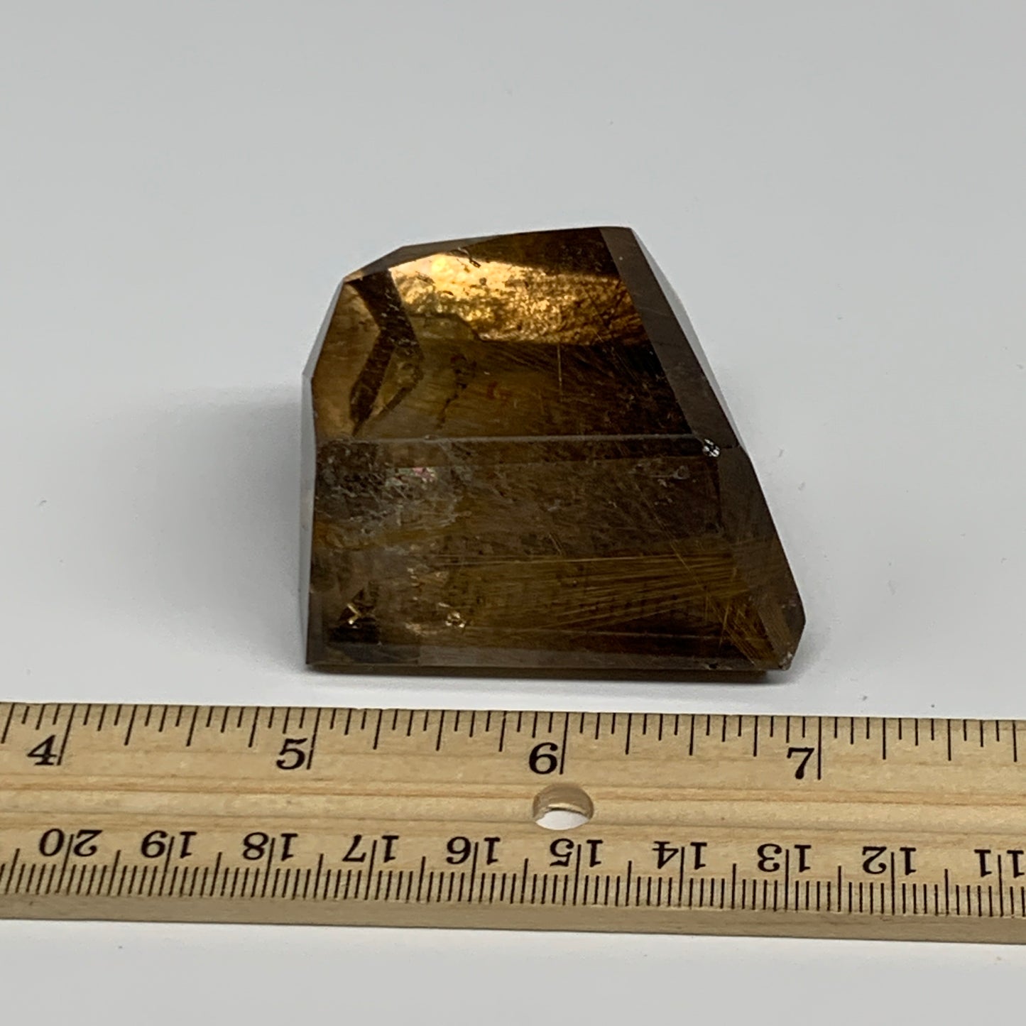 123.2g, 2"x1.4"x1.3", Natural Golden Rutile Quartz Crystal Chunk from Brazil , B