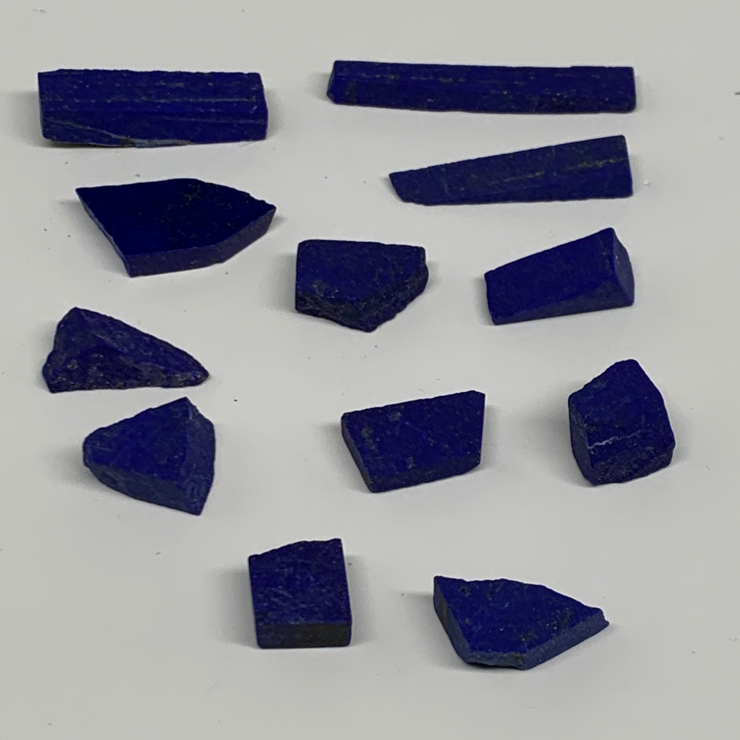 54.8g, 0.4"-2.1', 12pcs, High Grade Natural Rough Lapis Lazuli @Afghanistan,B326