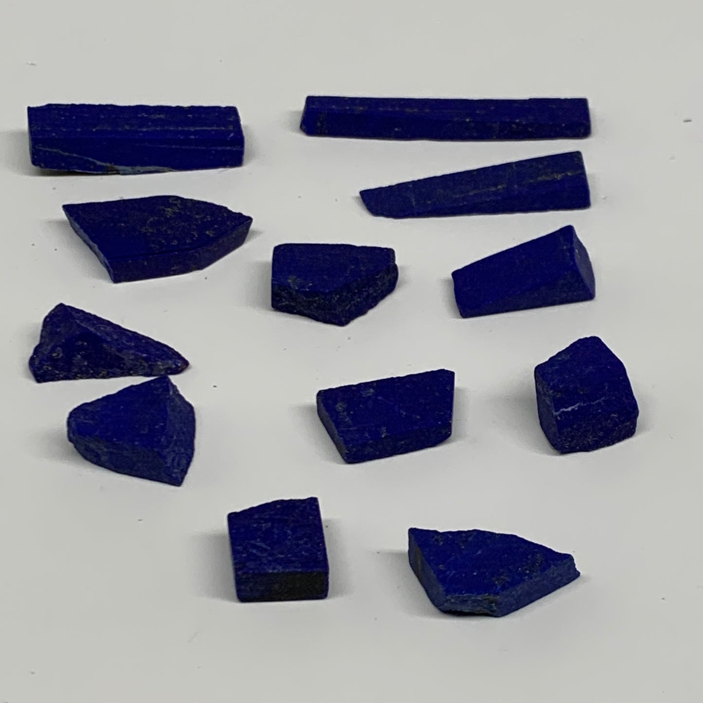 54.8g, 0.4"-2.1', 12pcs, High Grade Natural Rough Lapis Lazuli @Afghanistan,B326