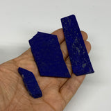 35.66g, 1.4"-3", 3pcs, High Grade Natural Rough Lapis Lazuli @Afghanistan,B32675