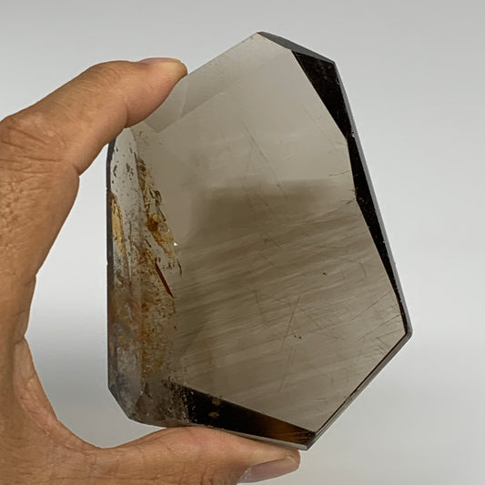 199g, 3.3"x2.7"x1", Natural Rutile Quartz Crystal Chunk from Brazil , B27482