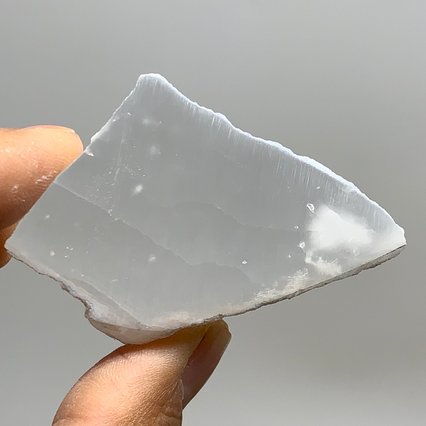 0.33 lbs, 2"-2.3", 2pcs, Natural Clear Selenite Crystal Slab Gemstone, B36933