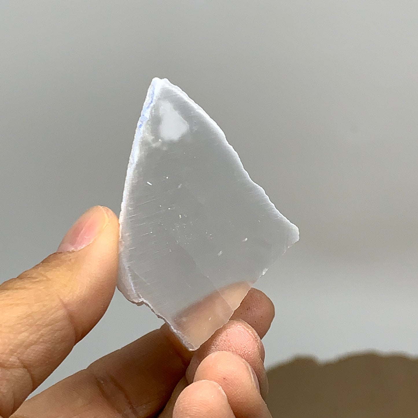 0.33 lbs, 2"-2.3", 2pcs, Natural Clear Selenite Crystal Slab Gemstone, B36933