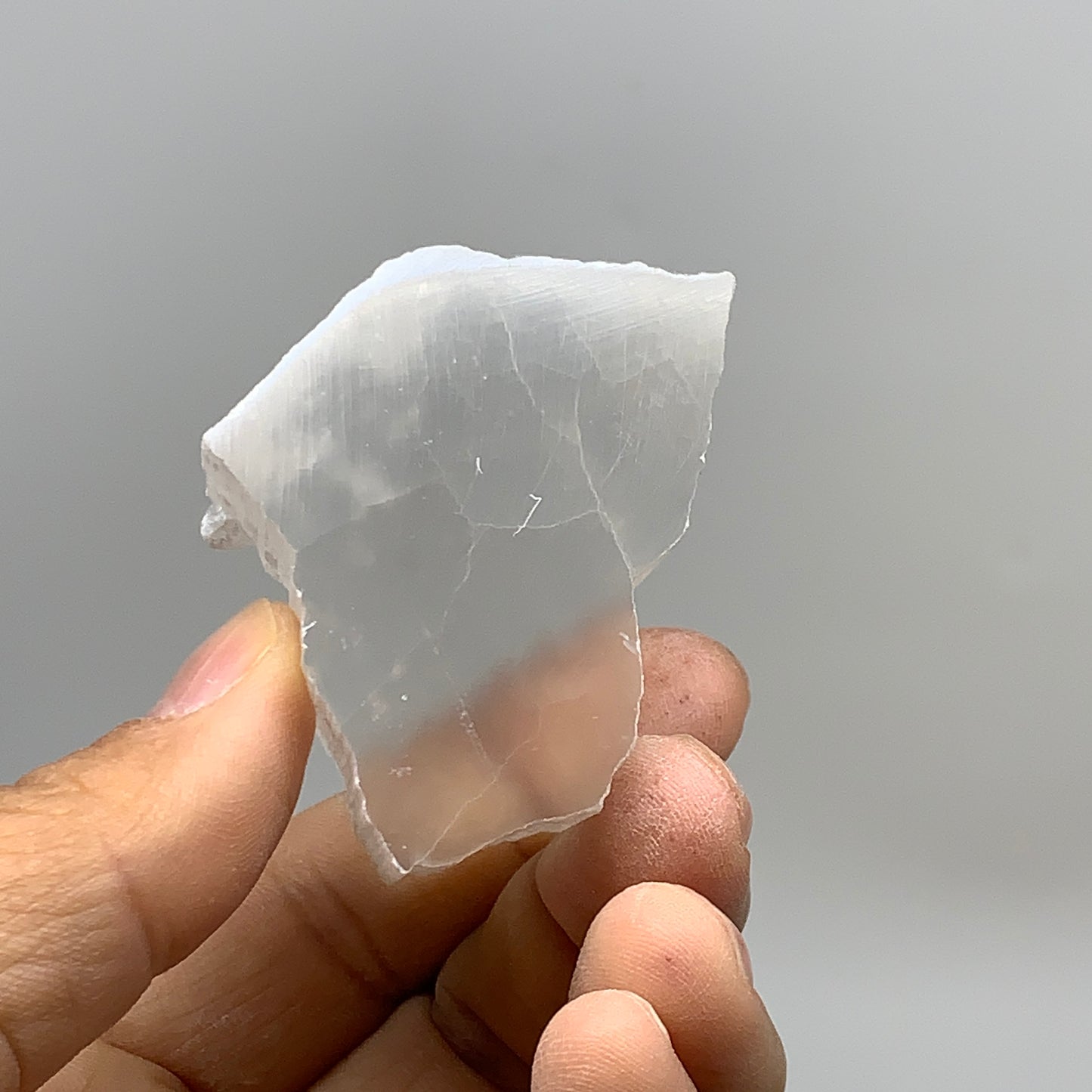 0.33 lbs, 2"-2.3", 2pcs, Natural Clear Selenite Crystal Slab Gemstone, B36933