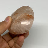 174.3g, 2.4"x2.6"x1.3" Red Hematoid Quartz Heart Crystal @Madagascar, B30519