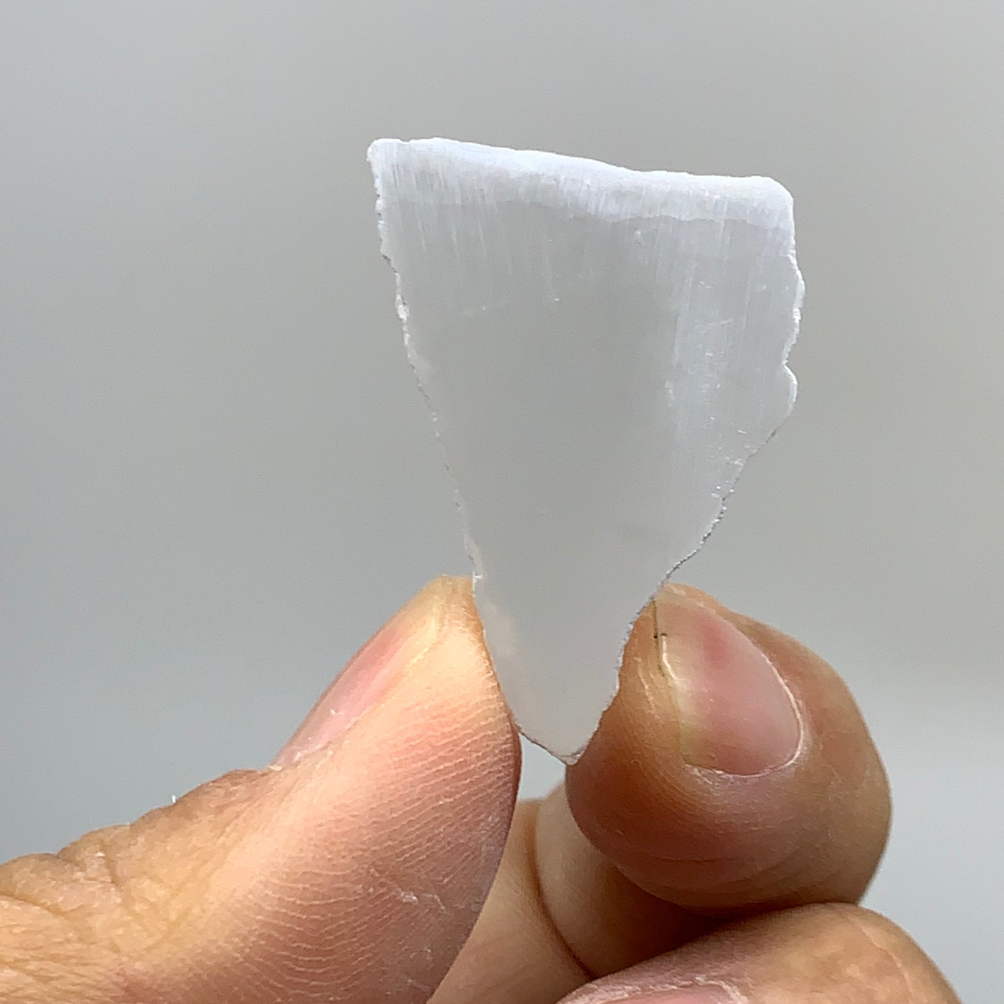 0.37 lbs, 1.3"-1.6", 4pcs, Natural Clear Selenite Crystal Slab Gemstone, B36935