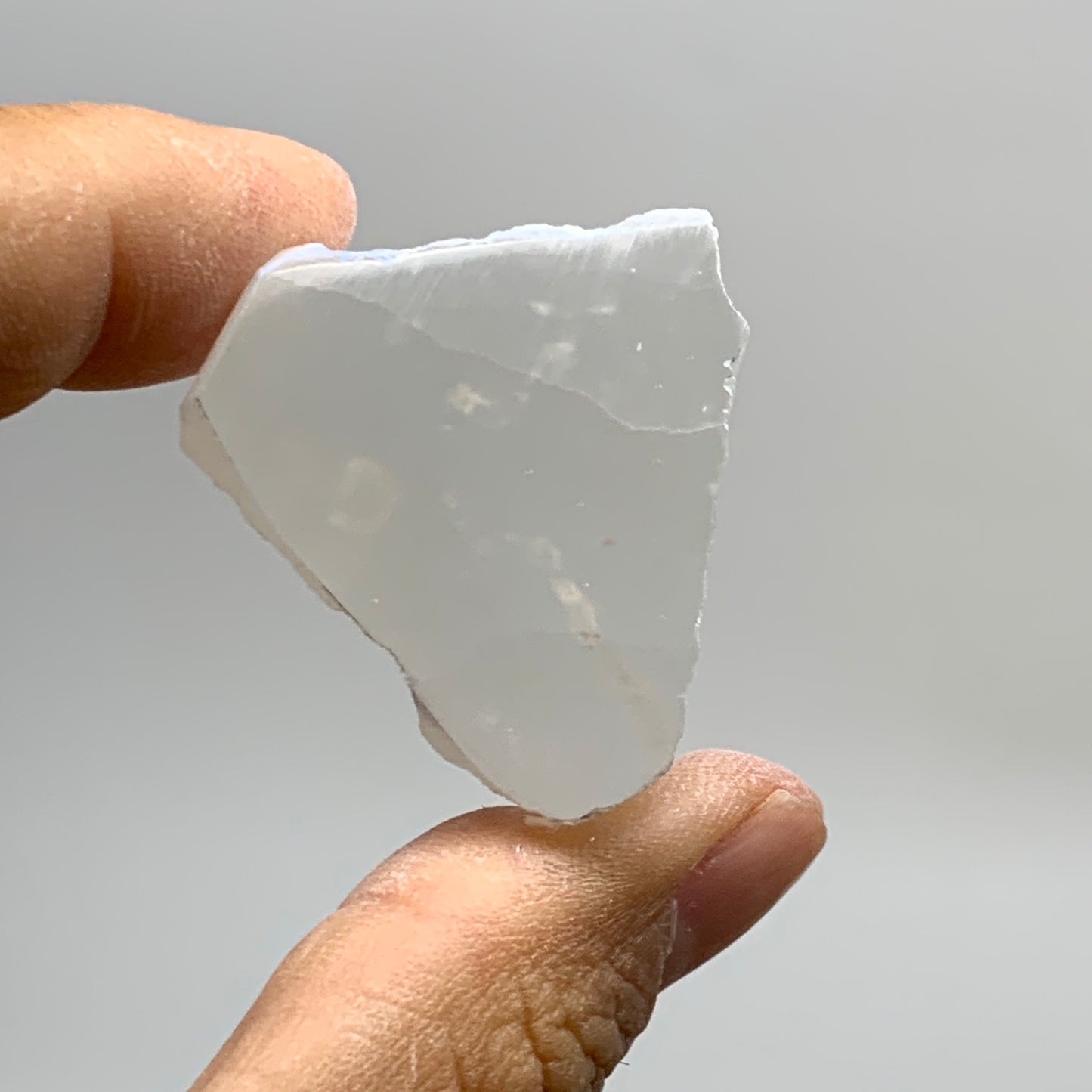 0.37 lbs, 1.3"-1.6", 4pcs, Natural Clear Selenite Crystal Slab Gemstone, B36935