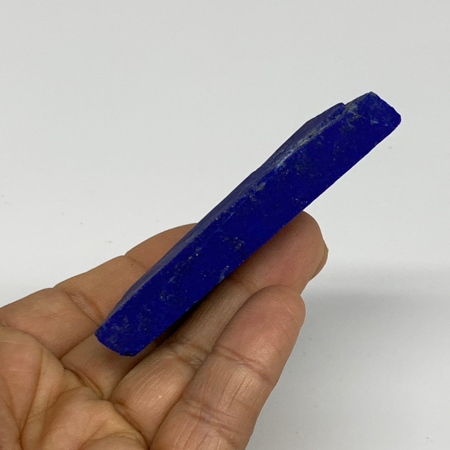 52.3g, 3"x1.4"x0.4", High Grade Natural Rough Lapis Lazuli @Afghanistan,B32665