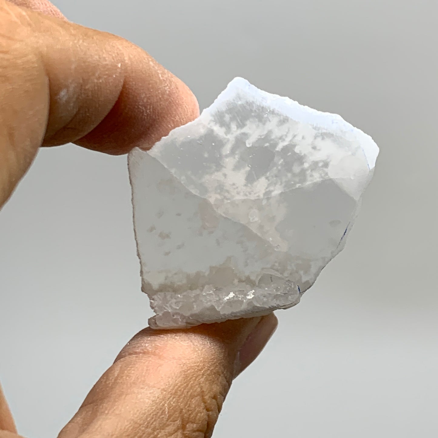 0.37 lbs, 1.3"-1.6", 4pcs, Natural Clear Selenite Crystal Slab Gemstone, B36935