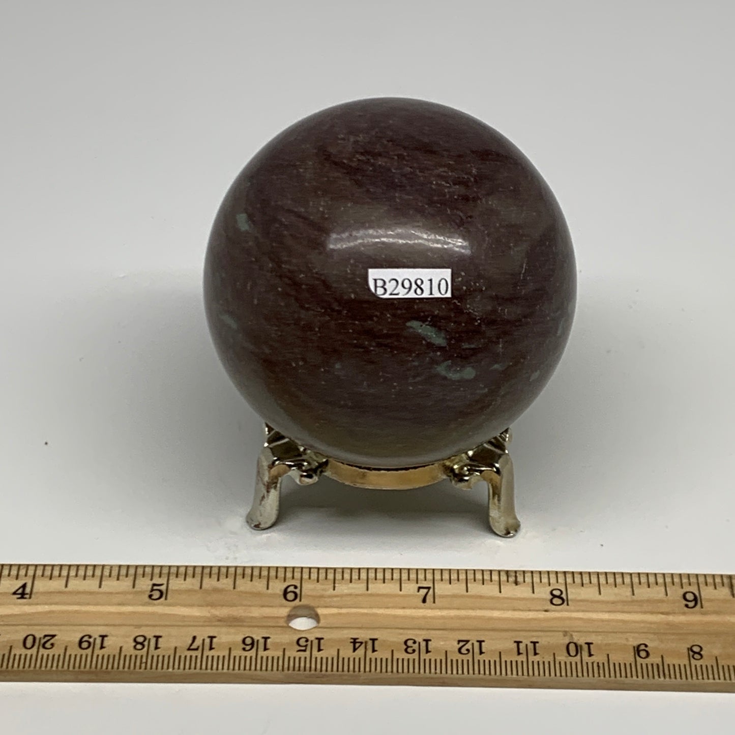 1.08 lbs, 2.7"(69mm) Red Jasper Sphere Gemstone,Healing Crystal, B29810