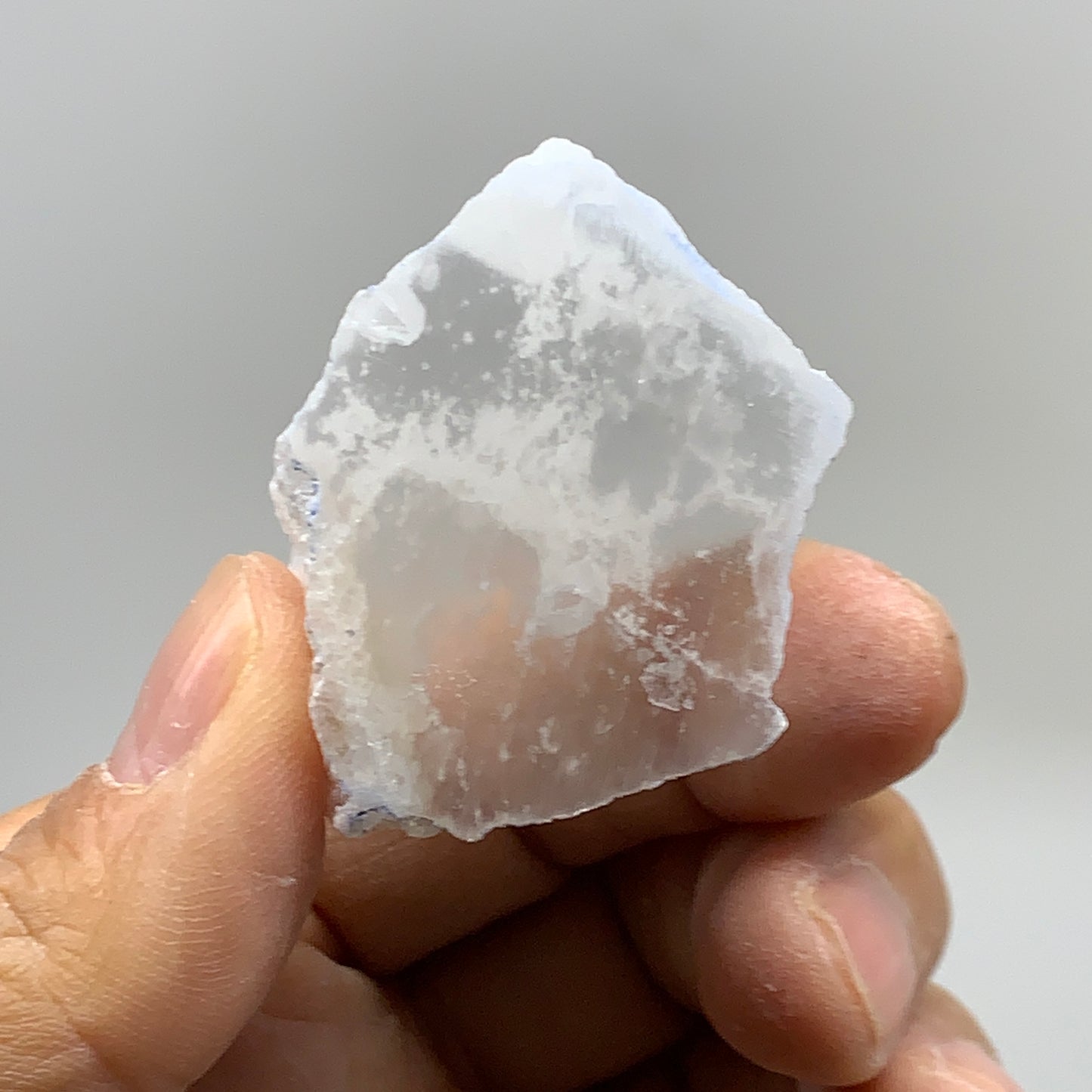 0.37 lbs, 1.3"-1.6", 4pcs, Natural Clear Selenite Crystal Slab Gemstone, B36935