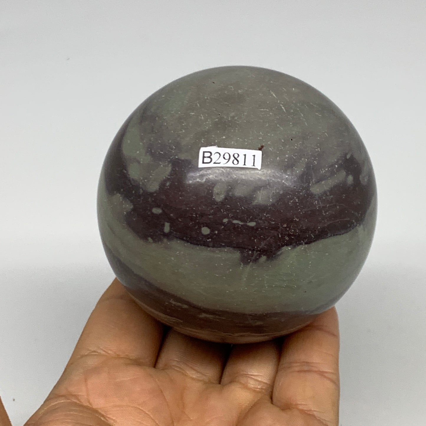 1.17 lbs, 2.8"(71mm) Red Jasper Sphere Gemstone,Healing Crystal, B29811