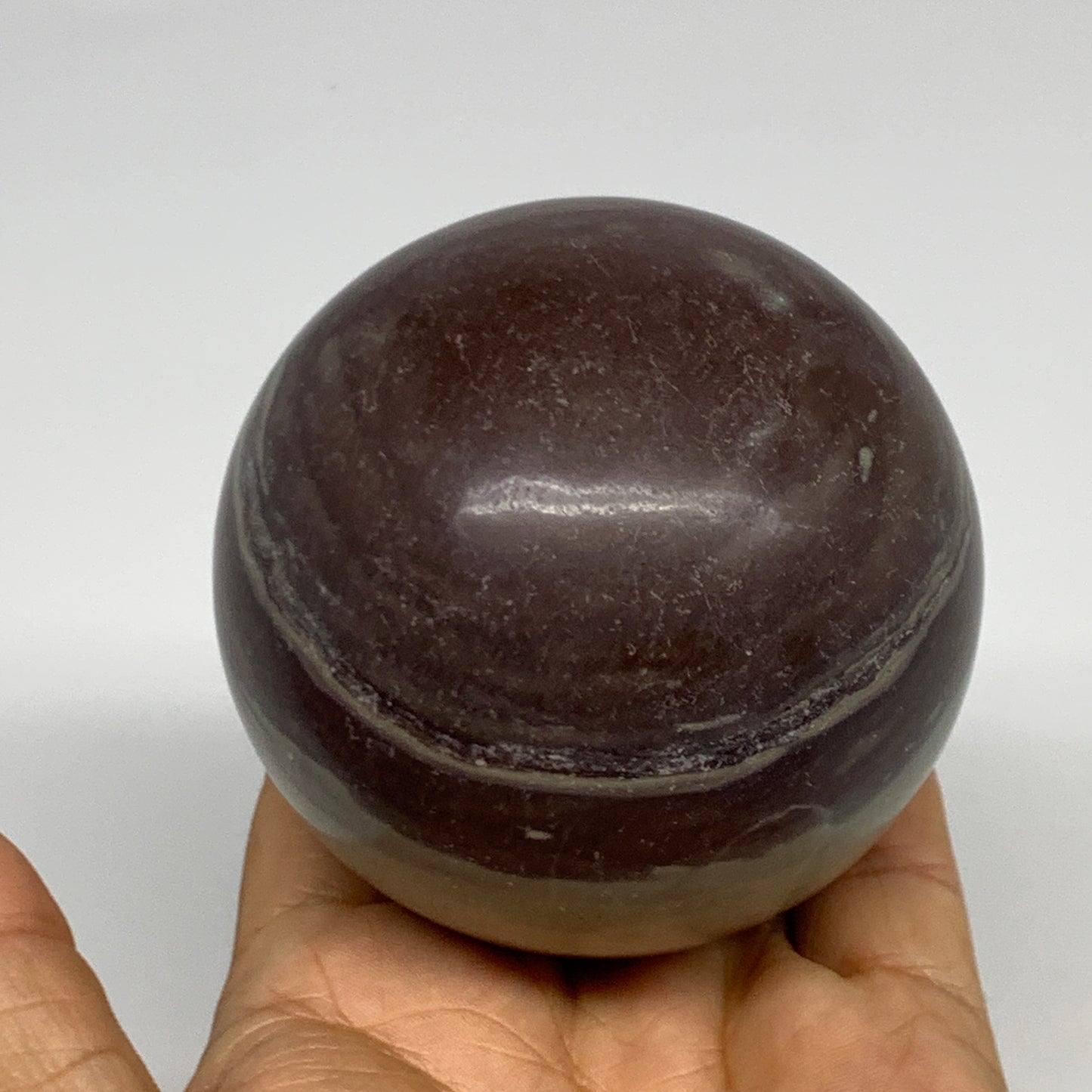 1.17 lbs, 2.8"(71mm) Red Jasper Sphere Gemstone,Healing Crystal, B29811
