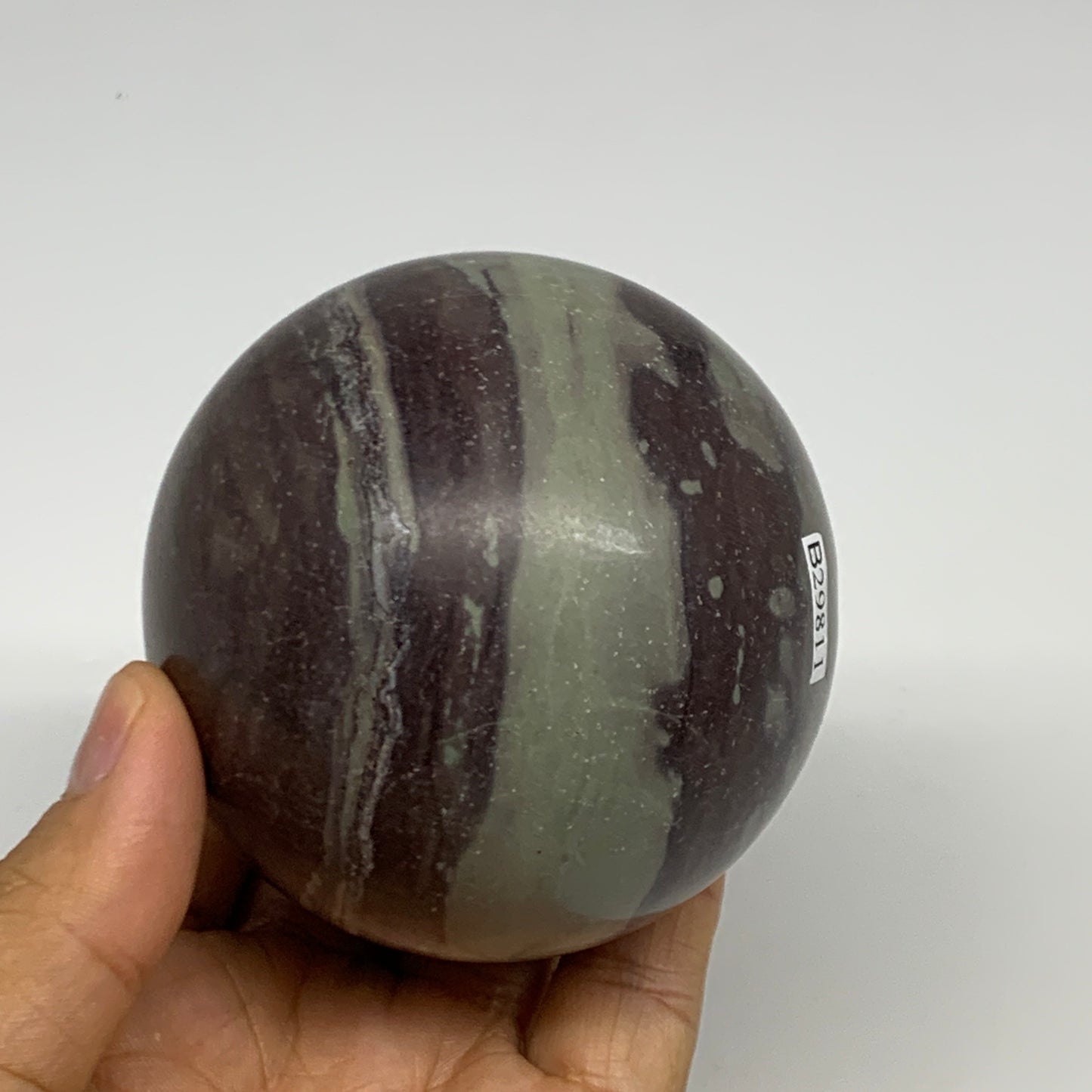 1.17 lbs, 2.8"(71mm) Red Jasper Sphere Gemstone,Healing Crystal, B29811