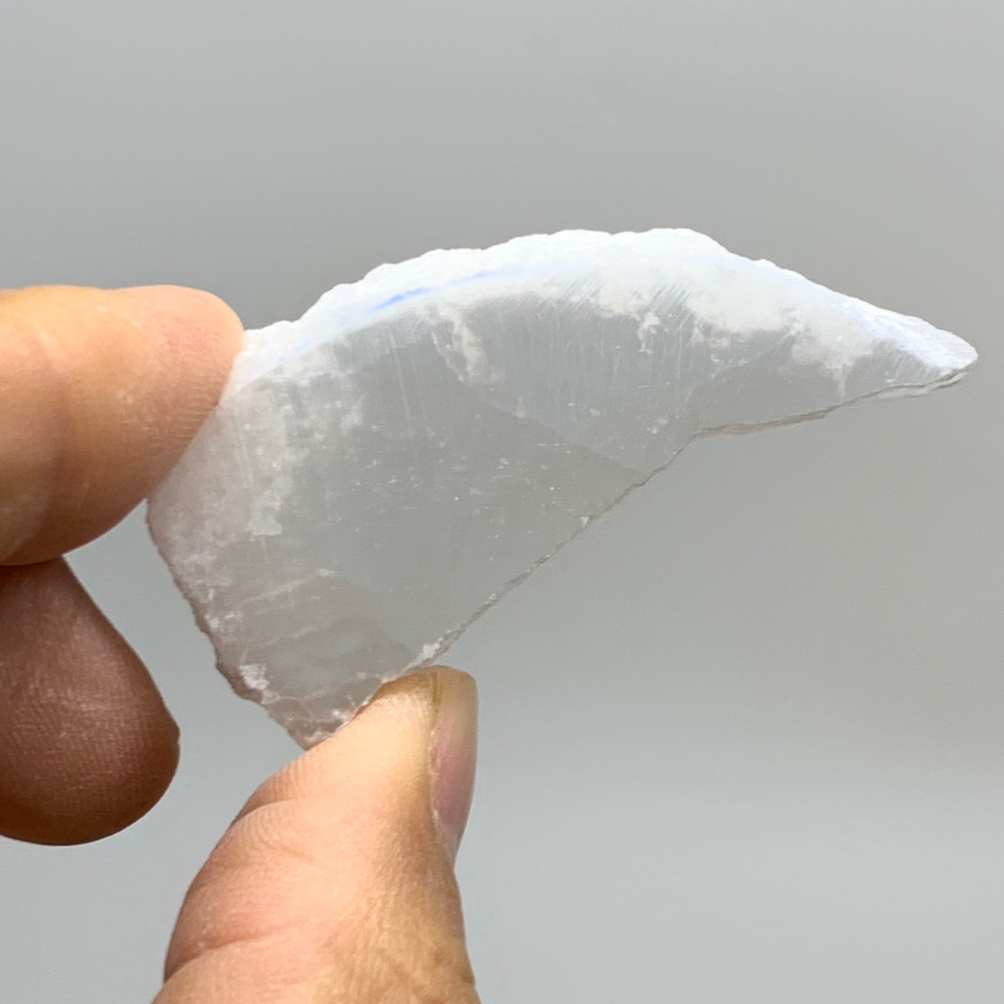 0.41 lbs, 1.7"-2", 4pcs, Natural Clear Selenite Crystal Slab Gemstone, B36936