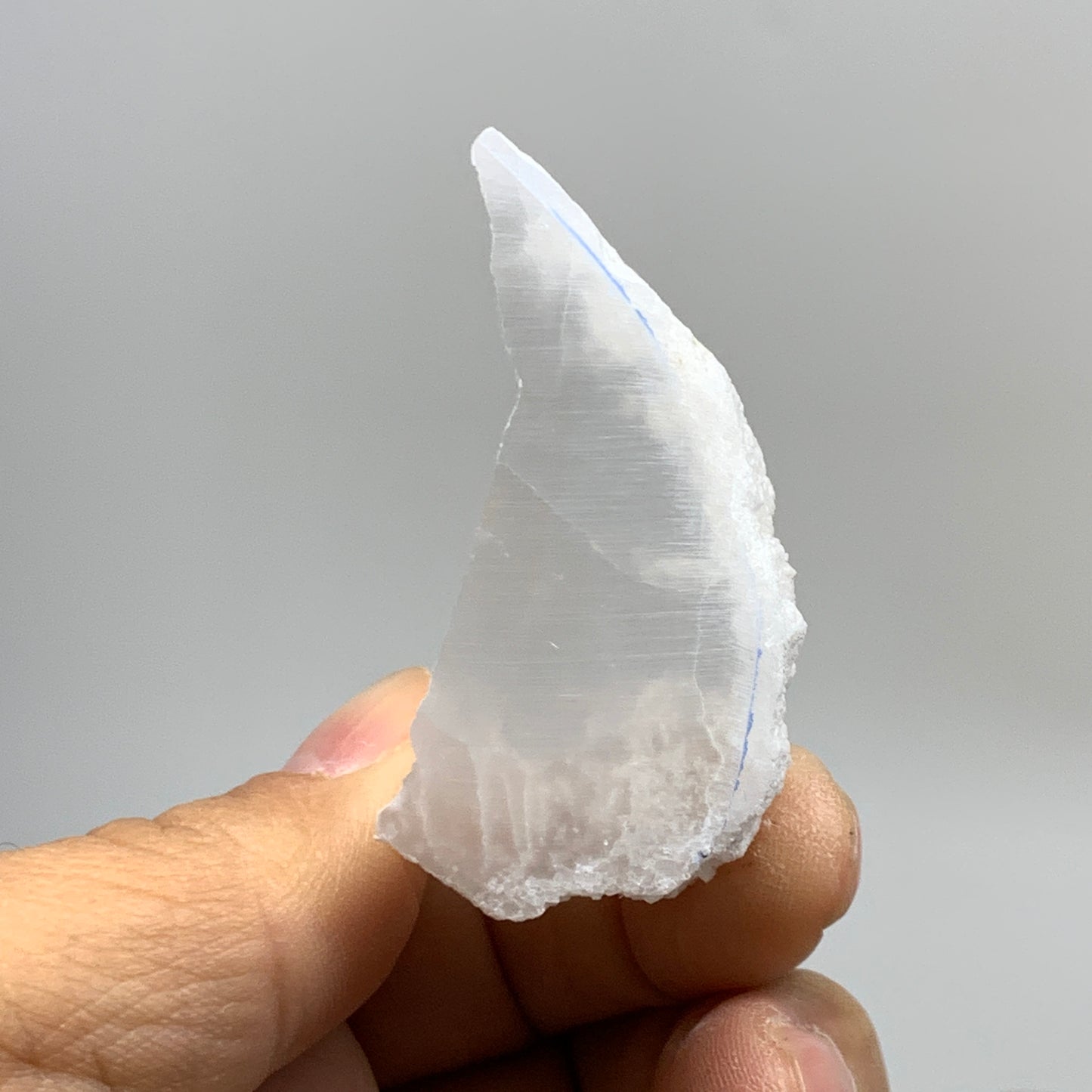 0.41 lbs, 1.7"-2", 4pcs, Natural Clear Selenite Crystal Slab Gemstone, B36936