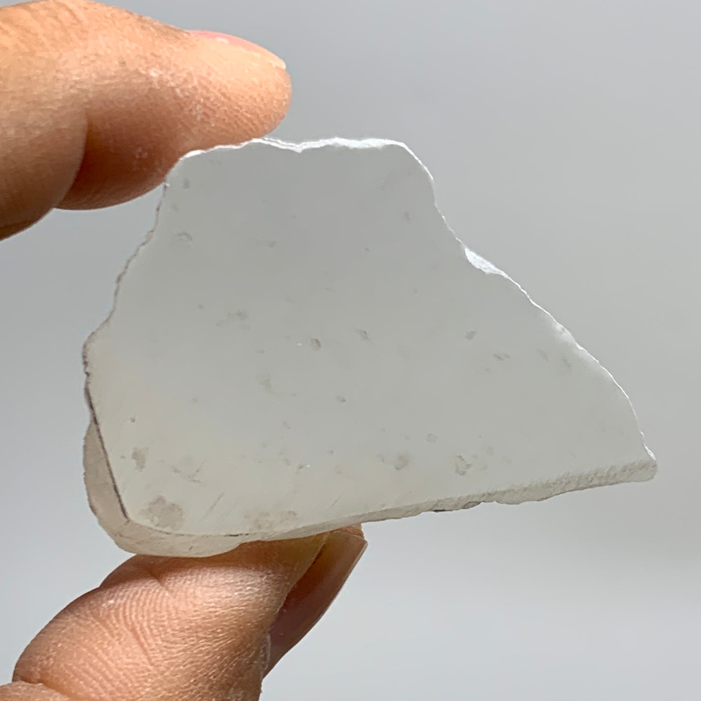 0.41 lbs, 1.7"-2", 4pcs, Natural Clear Selenite Crystal Slab Gemstone, B36936