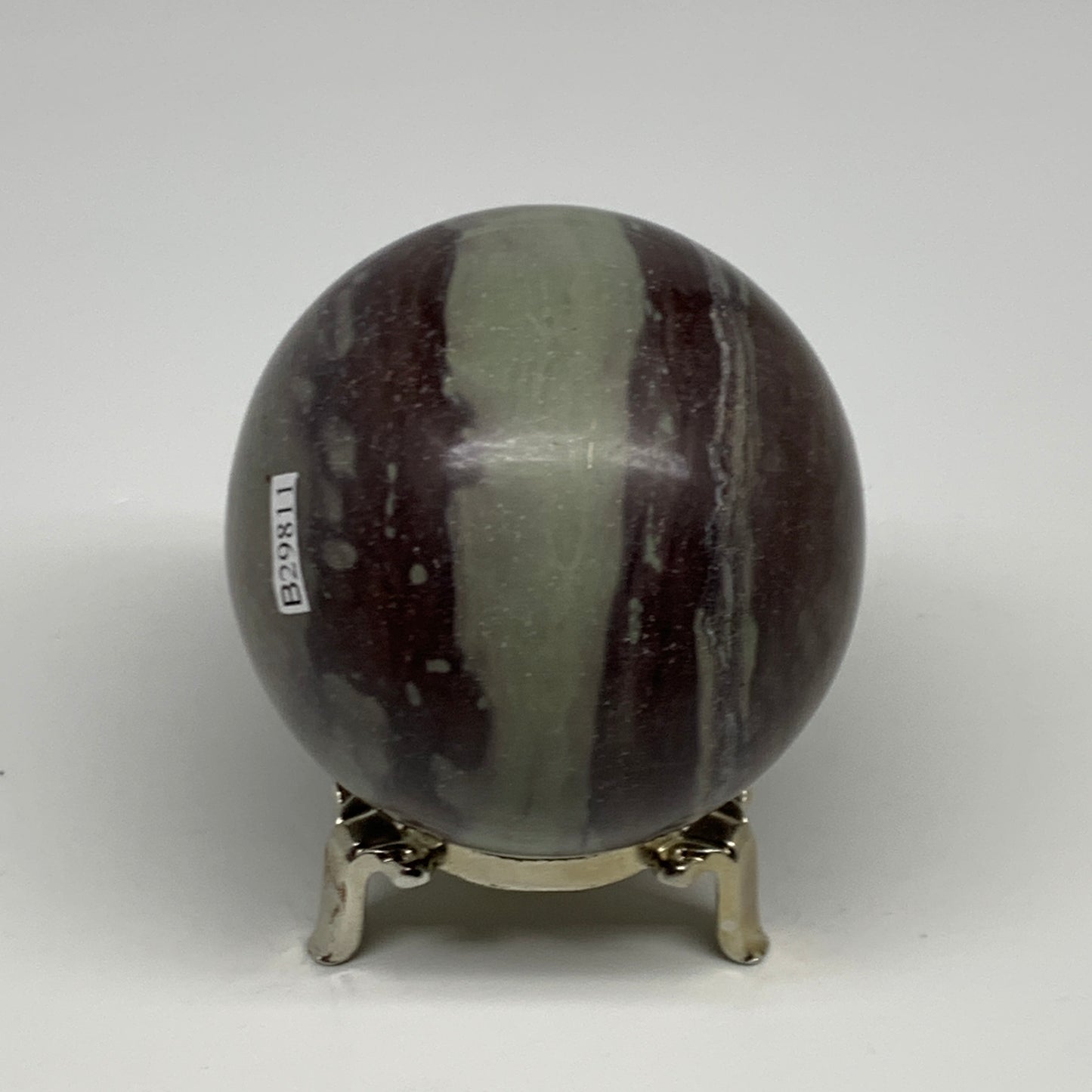 1.17 lbs, 2.8"(71mm) Red Jasper Sphere Gemstone,Healing Crystal, B29811