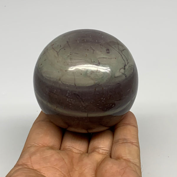 0.825 lbs, 2.5"(63mm) Red Jasper Sphere Gemstone,Healing Crystal, B29812