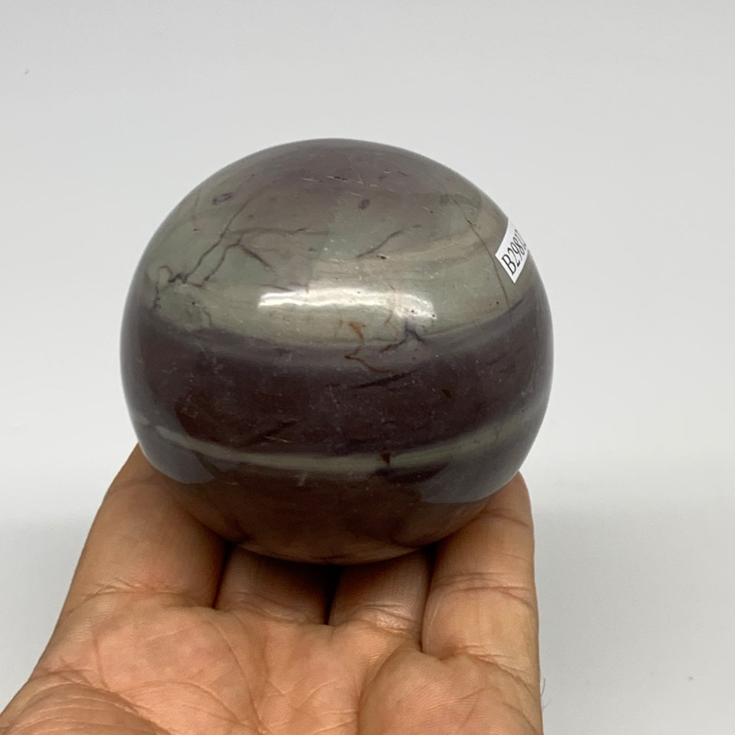 0.825 lbs, 2.5"(63mm) Red Jasper Sphere Gemstone,Healing Crystal, B29812