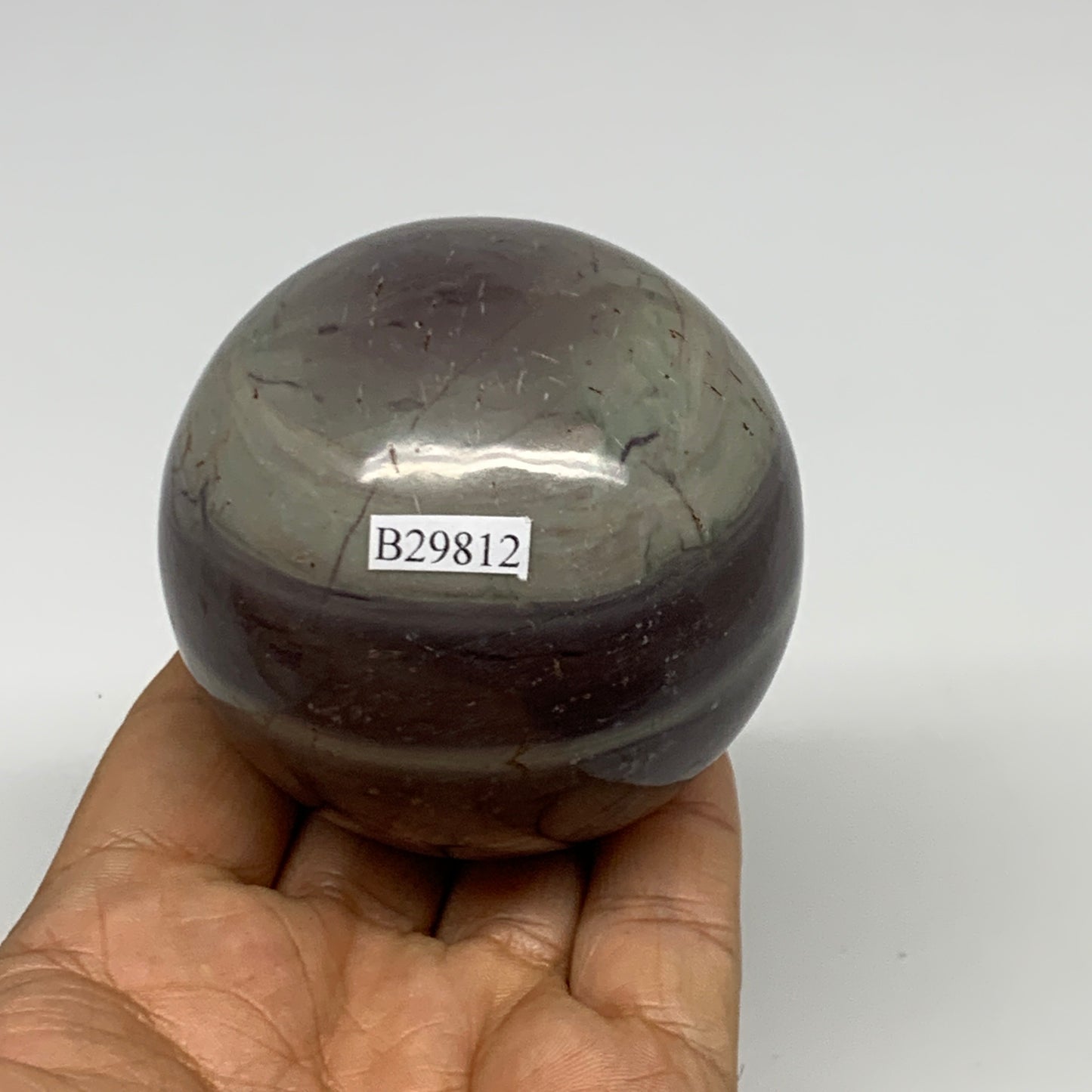 0.825 lbs, 2.5"(63mm) Red Jasper Sphere Gemstone,Healing Crystal, B29812