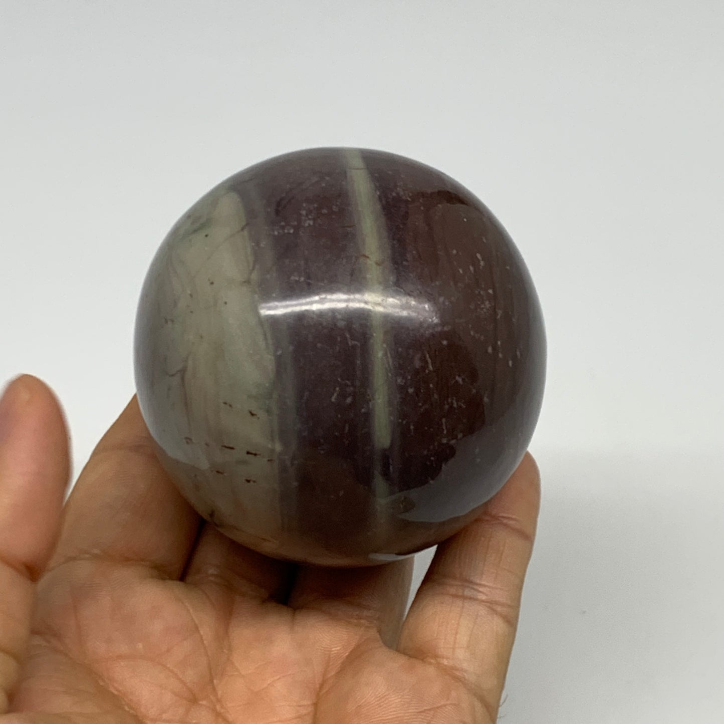 0.825 lbs, 2.5"(63mm) Red Jasper Sphere Gemstone,Healing Crystal, B29812