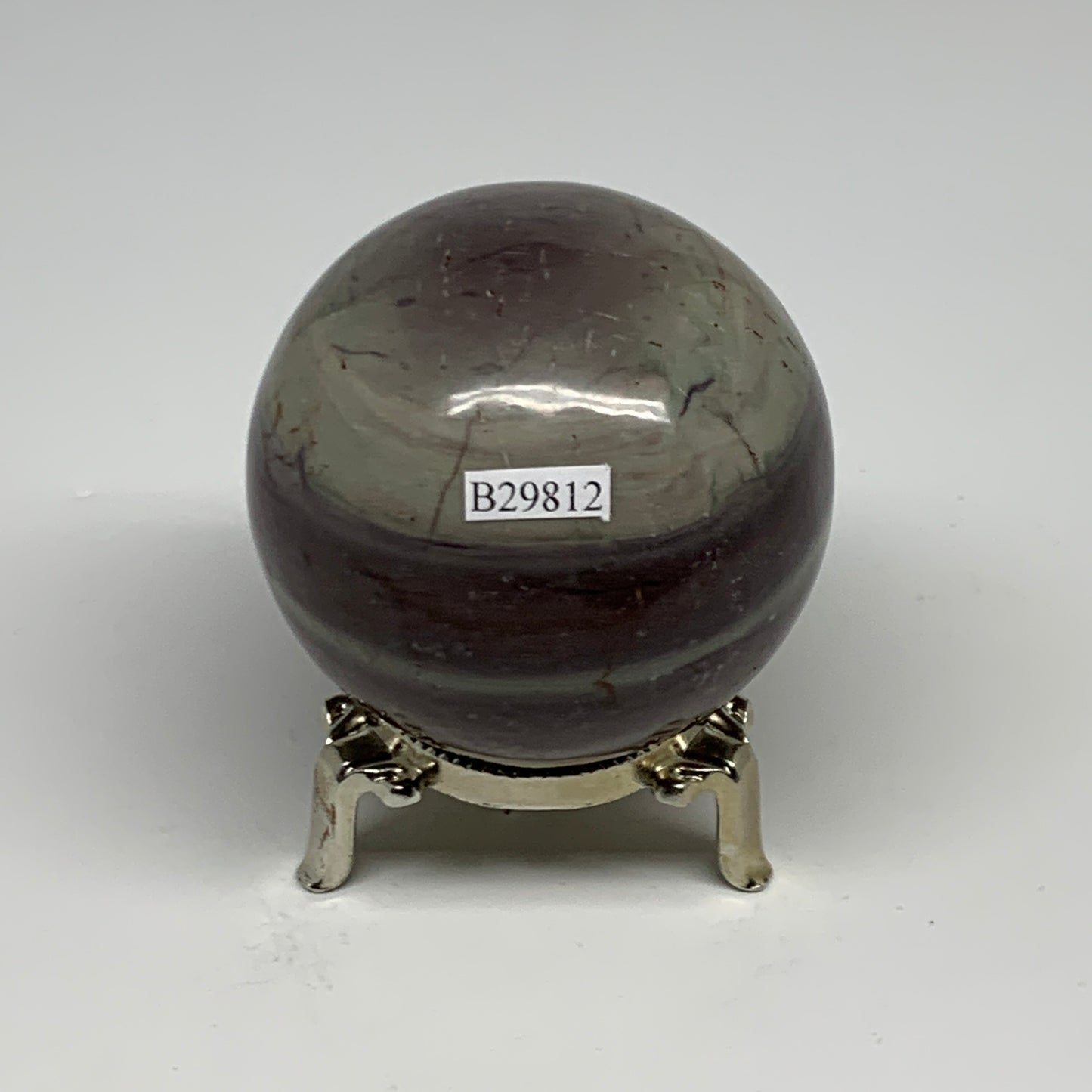 0.825 lbs, 2.5"(63mm) Red Jasper Sphere Gemstone,Healing Crystal, B29812