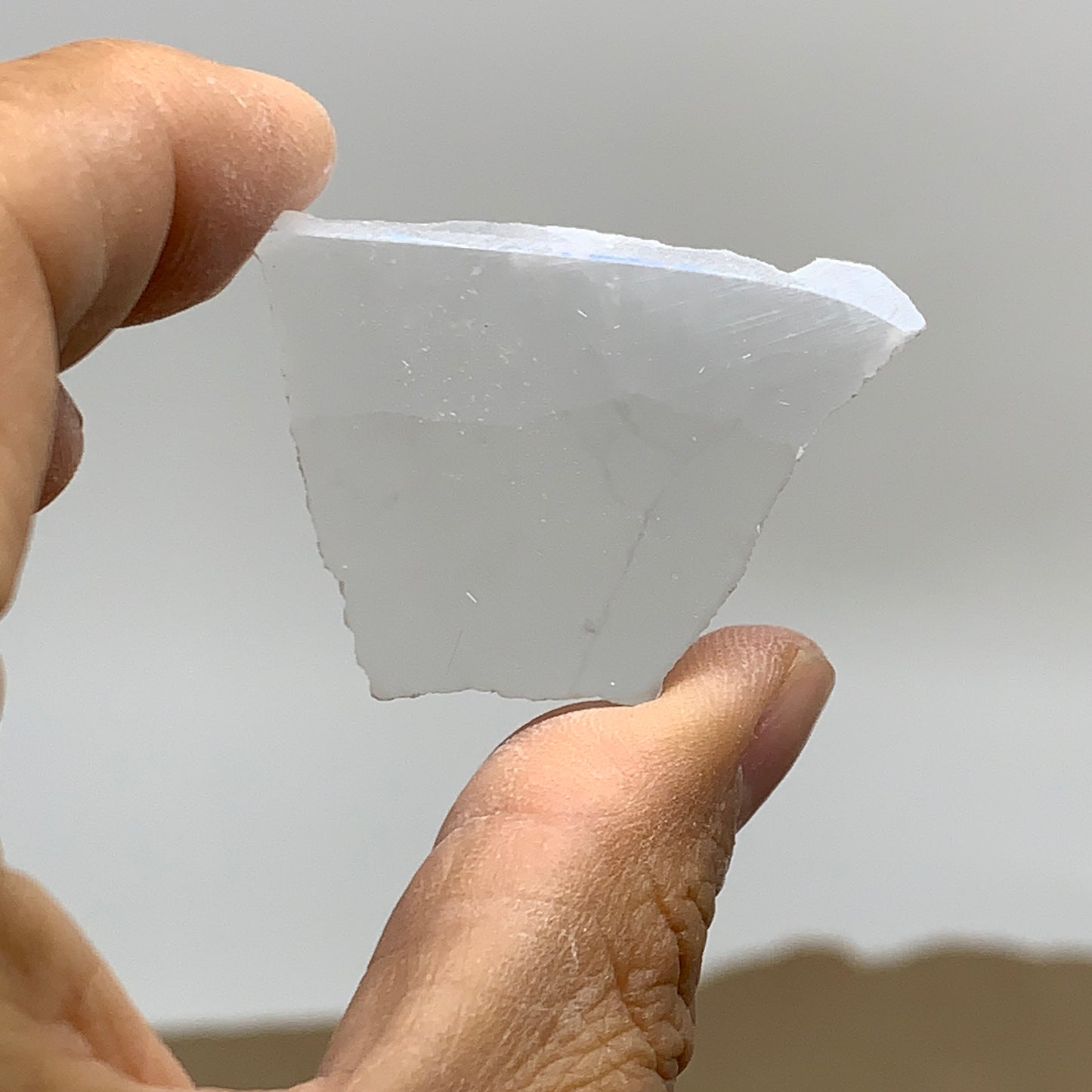 0.47 lbs, 1.4"-2", 5pcs, Natural Clear Selenite Crystal Slab Gemstone, B36937