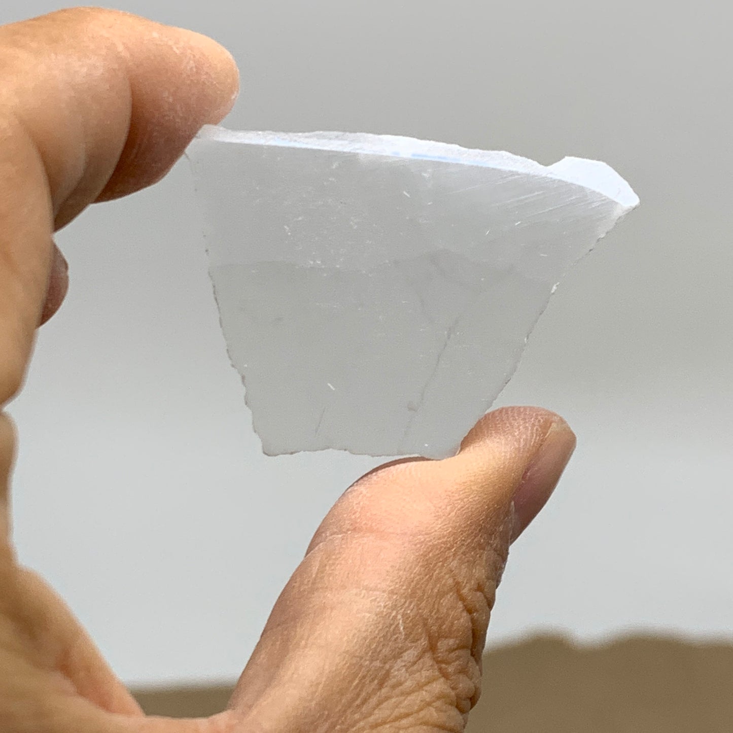 0.47 lbs, 1.4"-2", 5pcs, Natural Clear Selenite Crystal Slab Gemstone, B36937