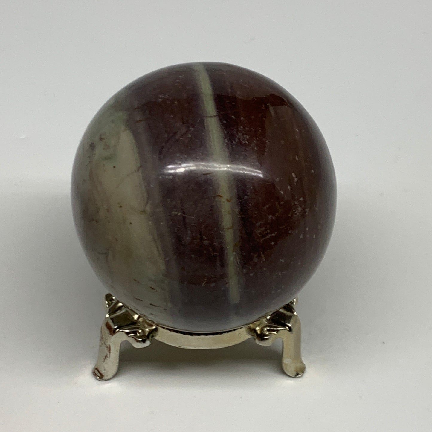 0.825 lbs, 2.5"(63mm) Red Jasper Sphere Gemstone,Healing Crystal, B29812