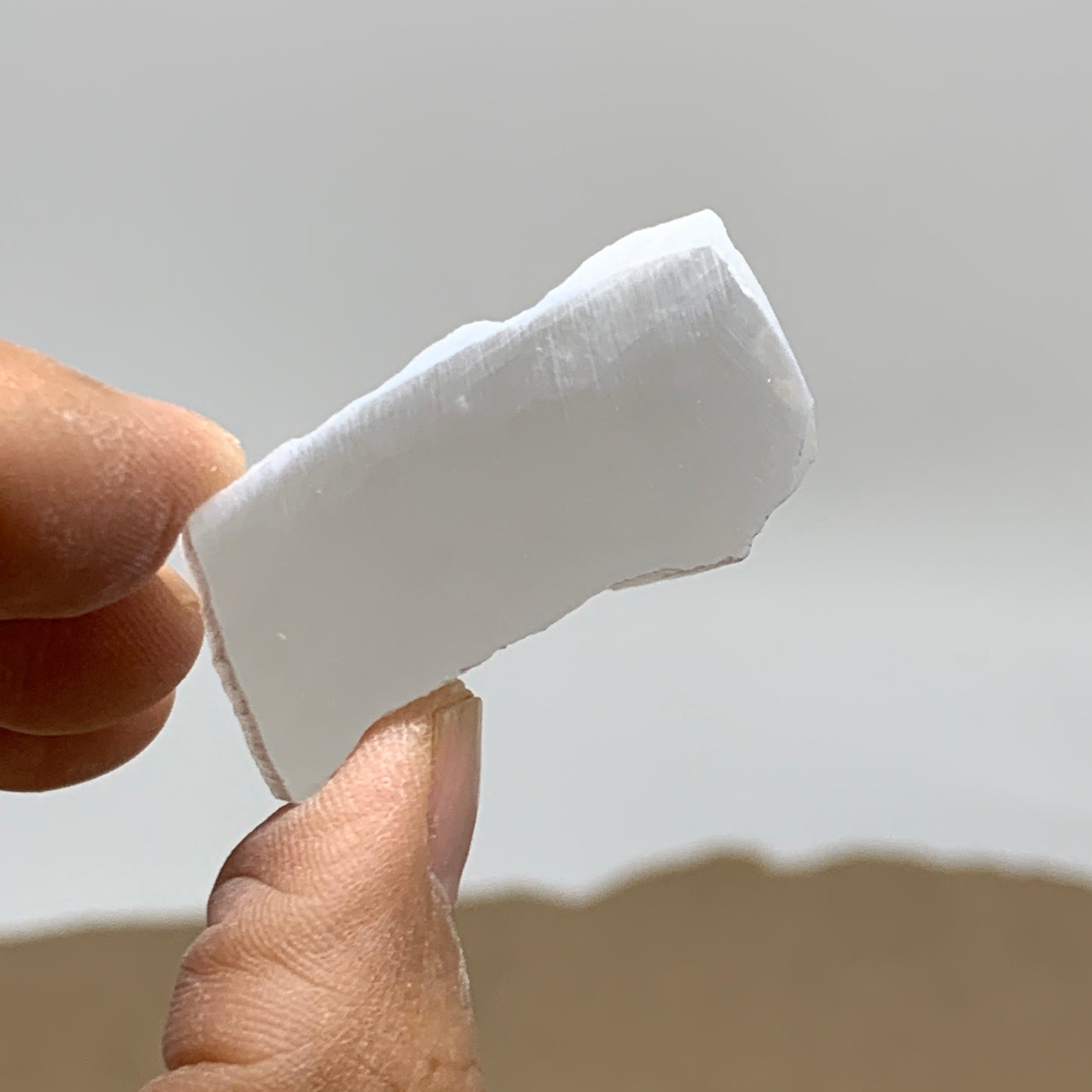 0.47 lbs, 1.4"-2", 5pcs, Natural Clear Selenite Crystal Slab Gemstone, B36937