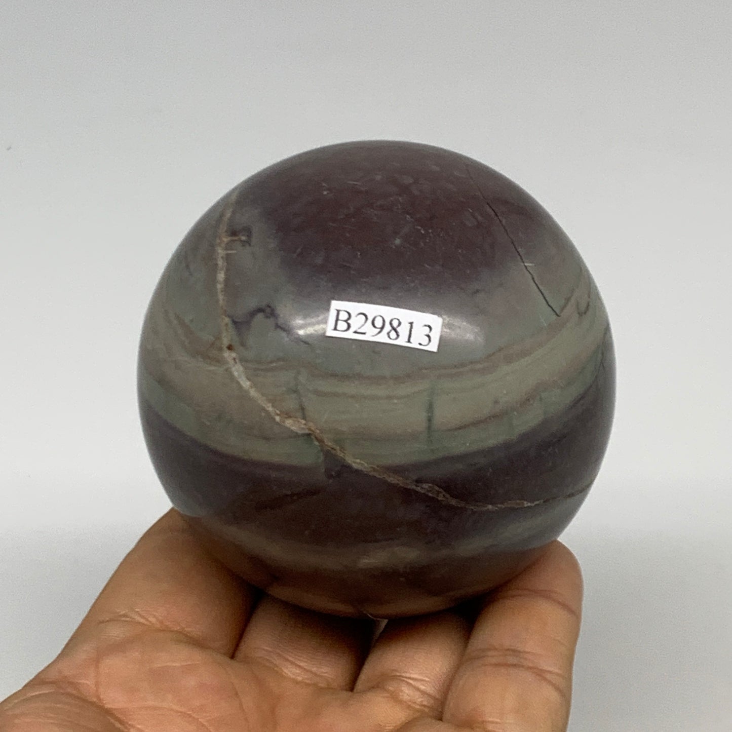 0.99 lbs, 2.7"(68mm) Red Jasper Sphere Gemstone,Healing Crystal, B29813