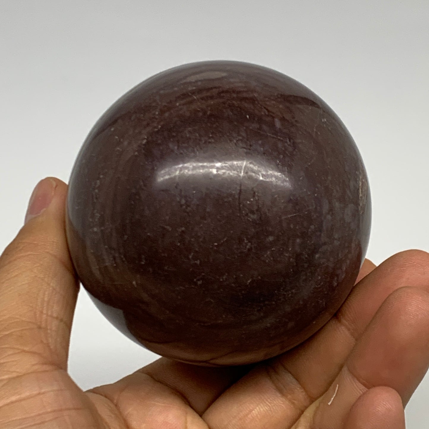 0.99 lbs, 2.7"(68mm) Red Jasper Sphere Gemstone,Healing Crystal, B29813