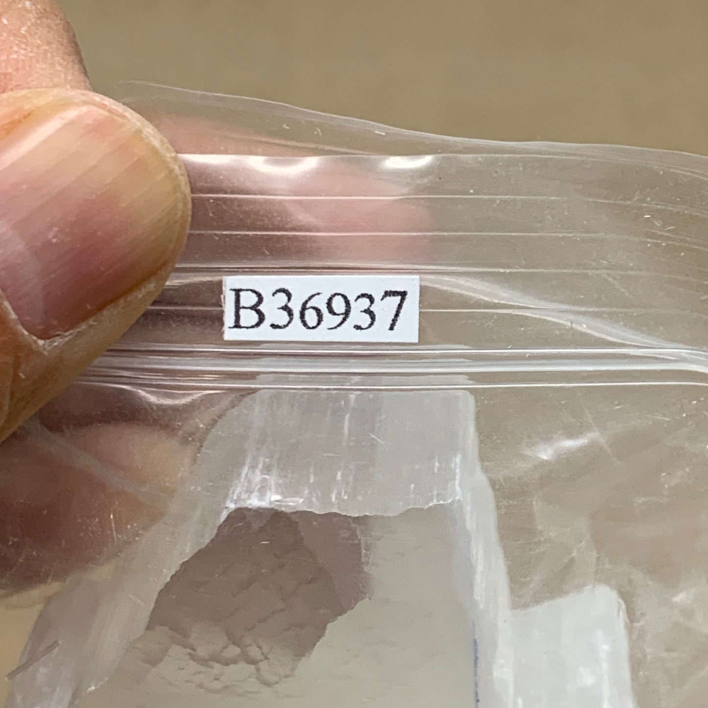 0.47 lbs, 1.4"-2", 5pcs, Natural Clear Selenite Crystal Slab Gemstone, B36937