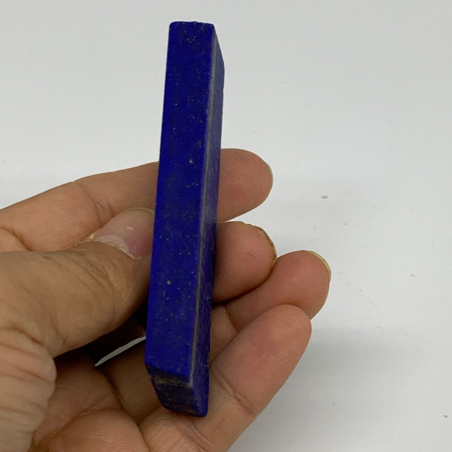 45.4g, 3.1"x0.8"x0.3", High Grade Natural Rough Lapis Lazuli @Afghanistan,B32669