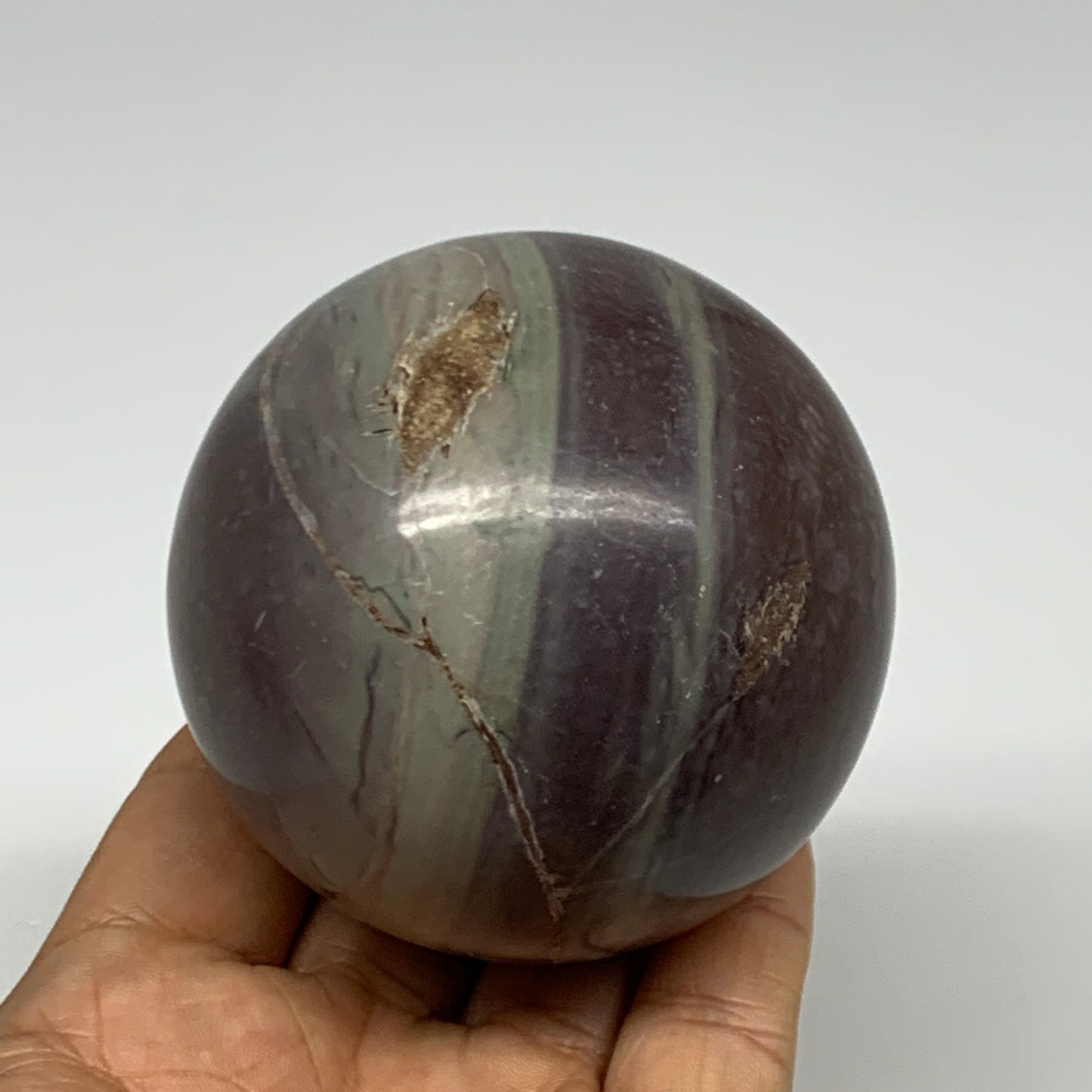 0.99 lbs, 2.7"(68mm) Red Jasper Sphere Gemstone,Healing Crystal, B29813